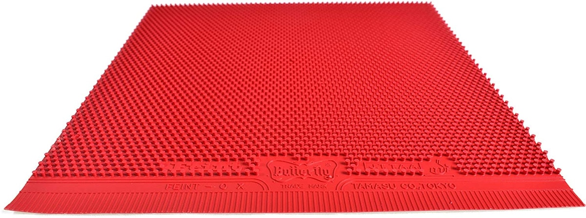 Butterfly Feint OX Table Tennis Rubber: Close-up of Pip Profile